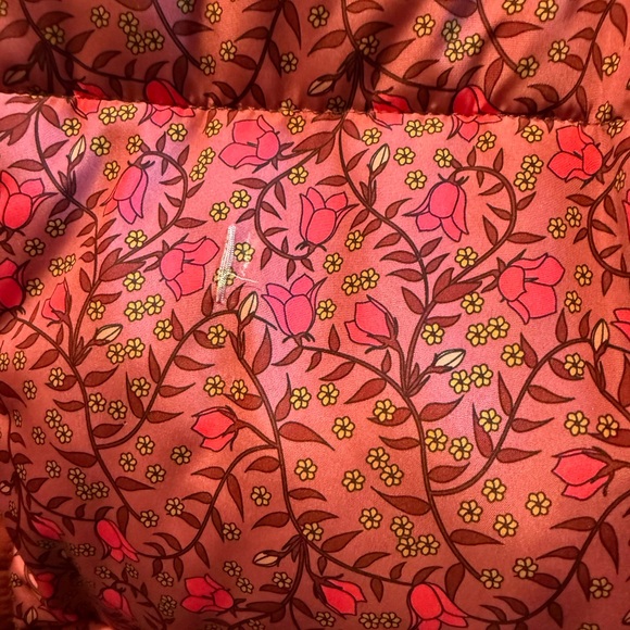 Anthropologie Numph Lillie Quilted valentine Cottagecore Floral Puffer Jacket XS - Picture 10 of 10